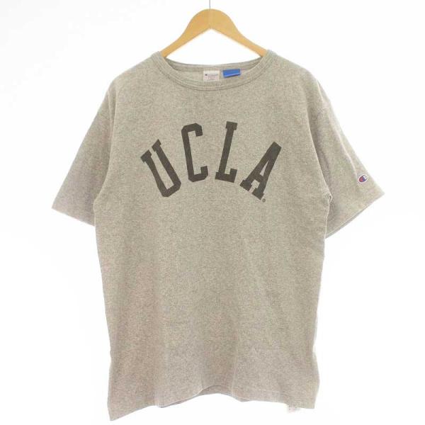 チャンピオン CHAMPION UCLA リバースウィーブ Tシャツ クルーネック L グレー T1...