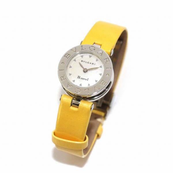 ブルガリ BVLGARI Bzero1 ビーゼロワン 腕時計 クォーツ レザーベルト 黄色 イエロー...