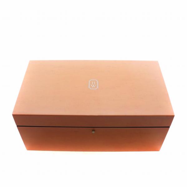 ハリーウィンストン HARRY WINSTON ジュエリーボックス アクセサリーケース ピンク /A...