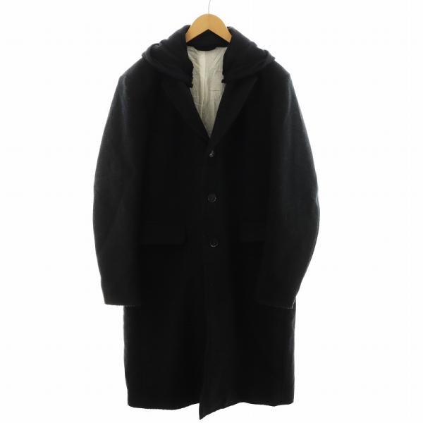 ディーゼル DIESEL W-DEXTY チェスターコート ロング丈 フード ウール アウター 50...