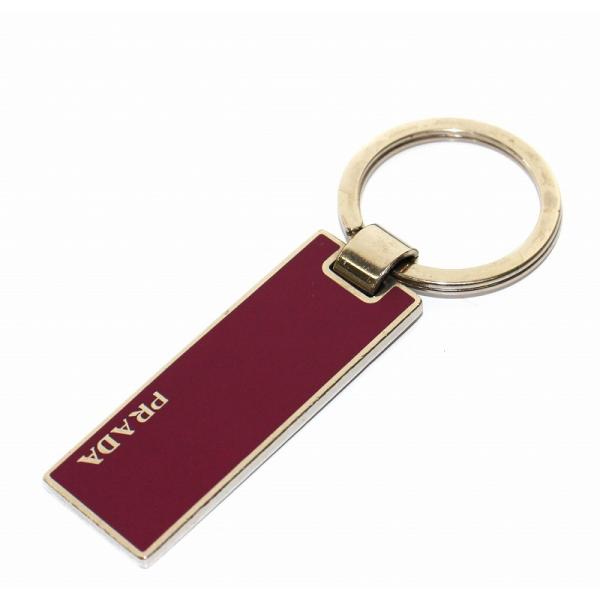プラダ PRADA キーリング キーホルダー ボルドー /DK ■OH その他