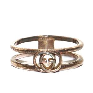 グッチ GUCCI インターロッキング GG リング 指輪 Ag925 15号 シルバー /DK ■...