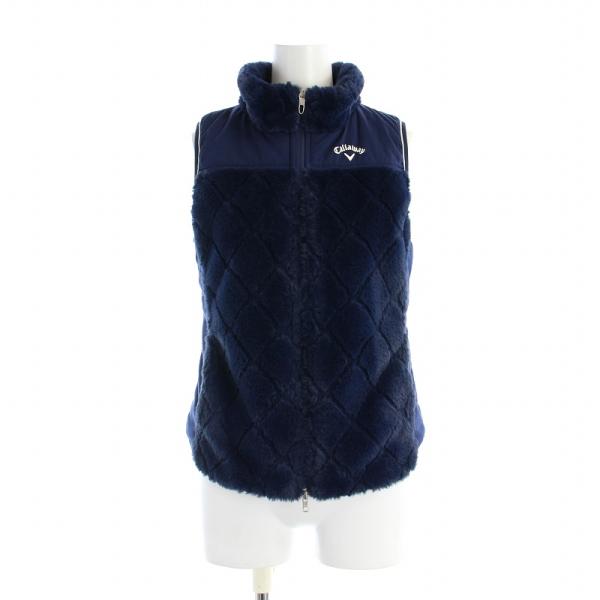 キャロウェイ CALLAWAY ゴルフウェア ウインドベスト フルジップダイヤボアベスト スタンドカ...