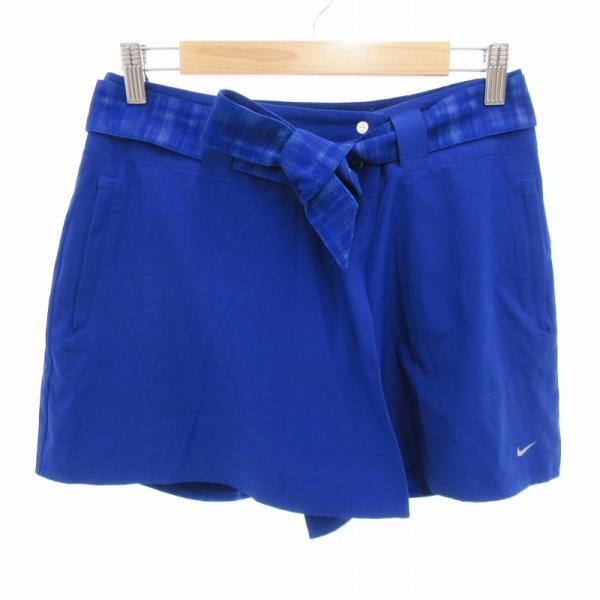 ナイキゴルフ NIKE GOLF 美品 キュロット スカート ショートパンツ ロゴ プリント S 青...