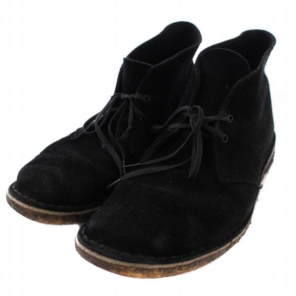 クラークス clarks デザートブーツ シューズ スエード 60 黒 /BM メンズ