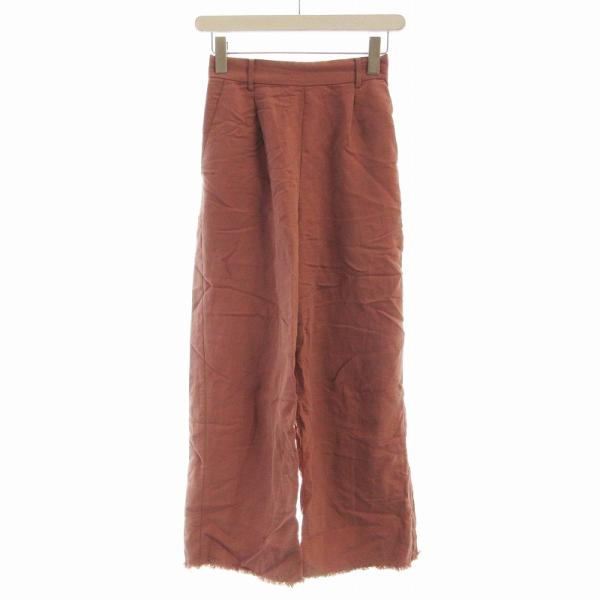 アメリヴィンテージ Ameri VINTAGE ストレートパンツ ワイド フリンジ S ピンク 01...