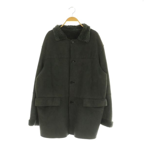 23区 オンワード樫山 HOMME × EMMETEX フェイクムートンコート 裏ボア 50 グレー...