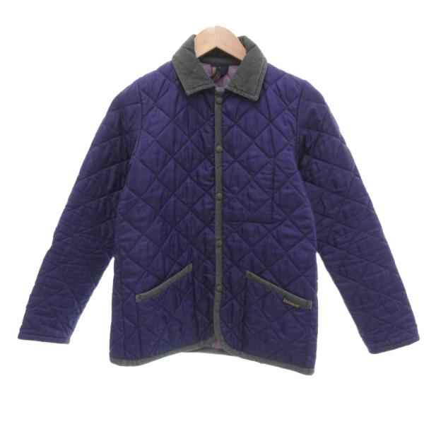 ラベンハム LAVENHAM ジャケット ブルゾン キルティング 36 紫 パープル /JS レディ...