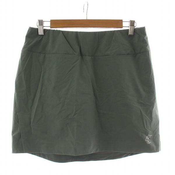 ティートンブロス TetonBros. キュロット パンツ 刺繍 ゴルフウェア GOLF L カーキ...