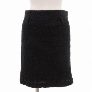 アナイ ANAYI タイトスカート ひざ丈 レース 38 ネイビー /UO レディース