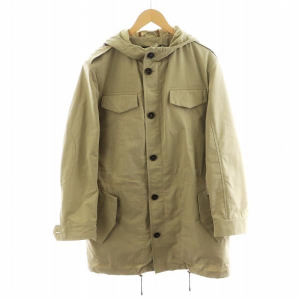 ムーレー MOORER CASTELNUOVO D/GARDA コート ミドル丈 フード コットン ...