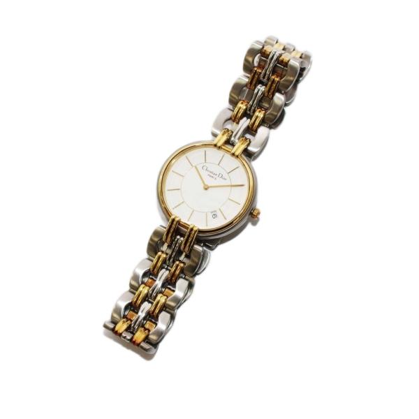 クリスチャンディオール Christian Dior バキラ 腕時計 クオーツ カレンダー ゴールド...