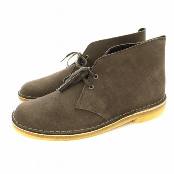 クラークス clarks ORIGINALS デザートブーツ スエード レースアップ US8 茶 ブ...