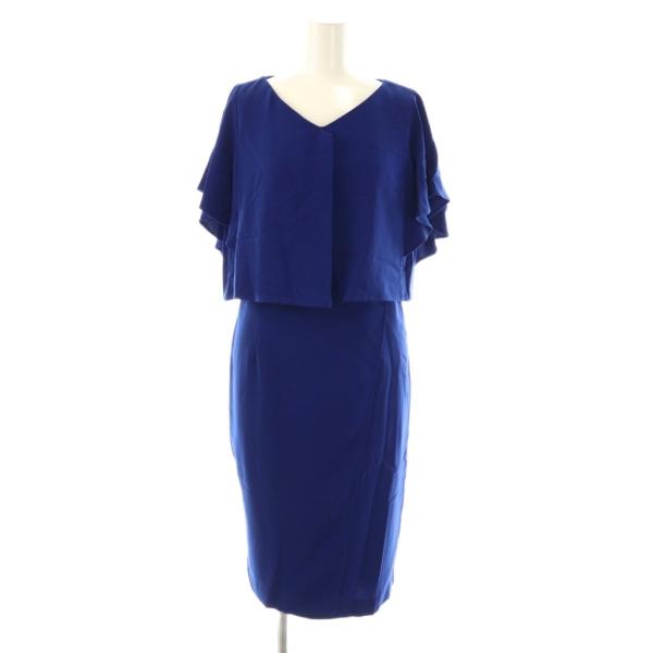 エメアクレット Aimer Acret ワンピース ドレス ロング 半袖 9号 ロイヤルブルー /E...