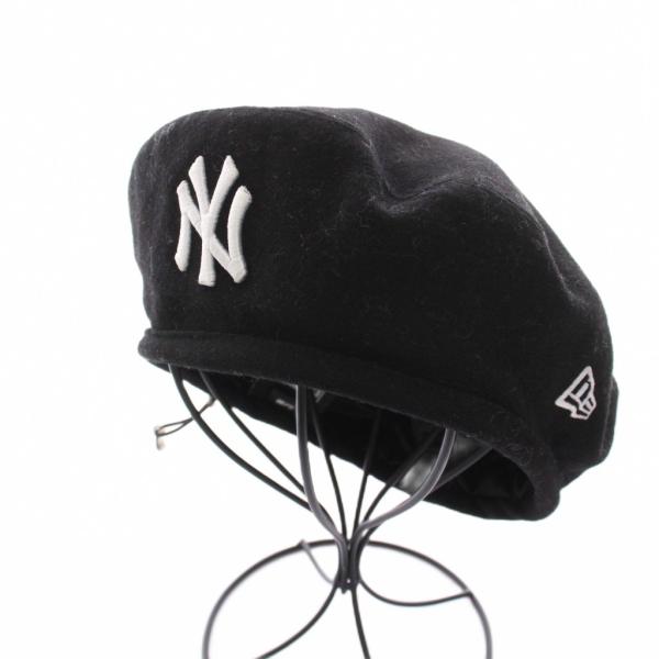 ニューエラ NEW ERA ヤンキース ベレー帽 帽子 ウール S/M 黒 /YM メンズ レディー...