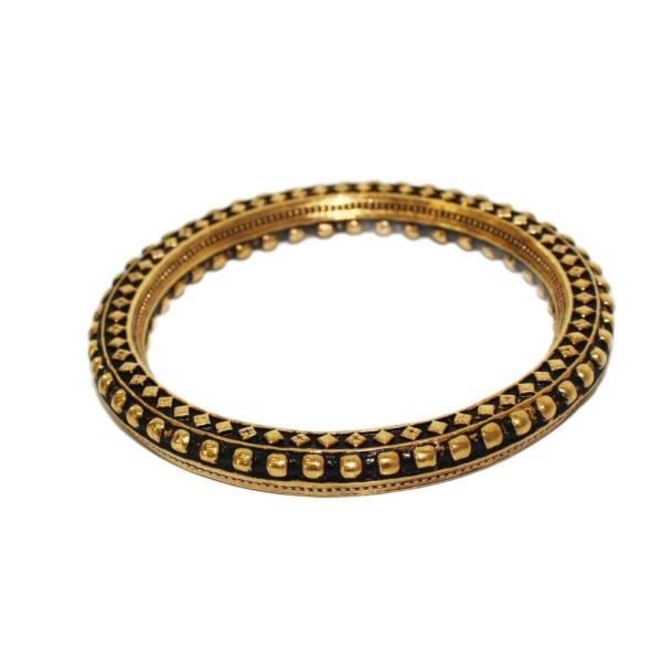 サンローラン パリ SAINT LAURENT PARIS ブレスレット バングル 総柄 ゴールドカ...