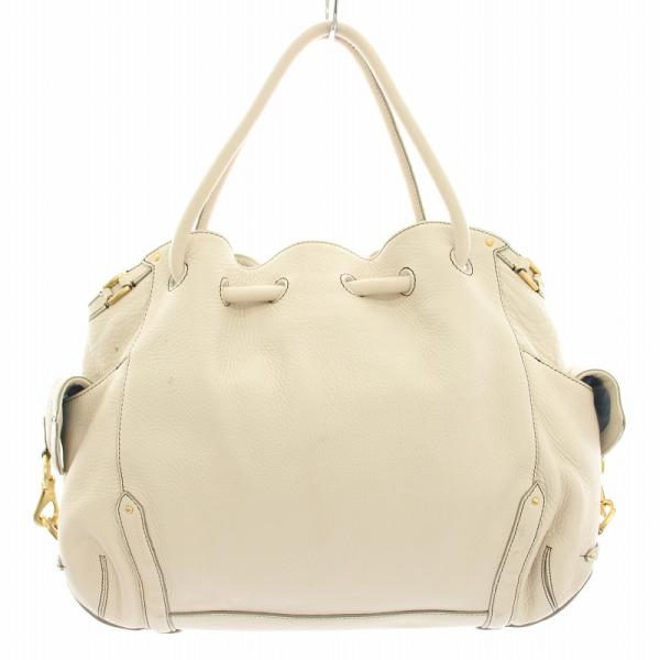 コールハーン COLE HAAN トートバッグ ハンドバッグ レザー アイボリー /YT ●D レデ...