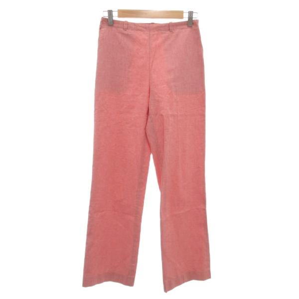 ティヤマイ t.yamai パンツ スラックス オックスフォード ストレートシルエット F 赤 レッ...