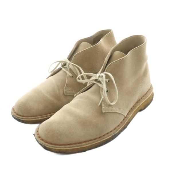 クラークス clarks デザートブーツ スエード 8.5 ベージュ 31695 /NQ メンズ