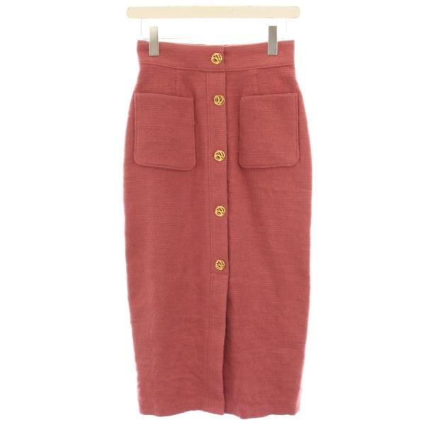 スナイデル SNIDEL 22SS フロントボタンスカート タイトスカート ロング ミモレ 0 ピン...