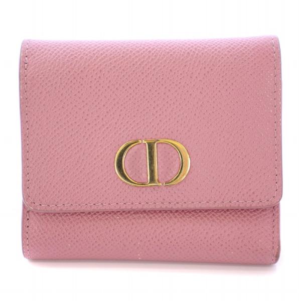 クリスチャンディオール 30モンテーニュ ロータスウォレット 三つ折り財布 コンパクトウォレット 折...