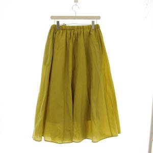 アーバンリサーチ ドアーズ URBAN RESEARCH DOORS フレアスカート ロング 黄色 /JP レディース