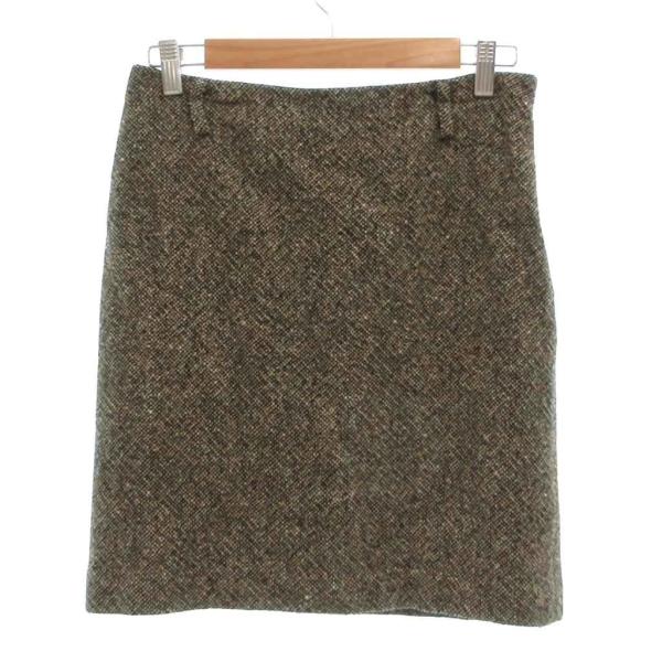 ラルフローレン RALPH LAUREN SPORT ミニスカート タイト ツイード 9 白 ホワイ...