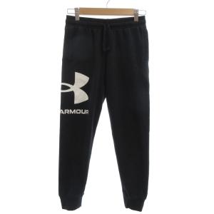 アンダーアーマー UNDER ARMOUR スウェットパンツ ビッグロゴ ジョガー 裏毛 YLG 黒 ブラック /YJ キッズ