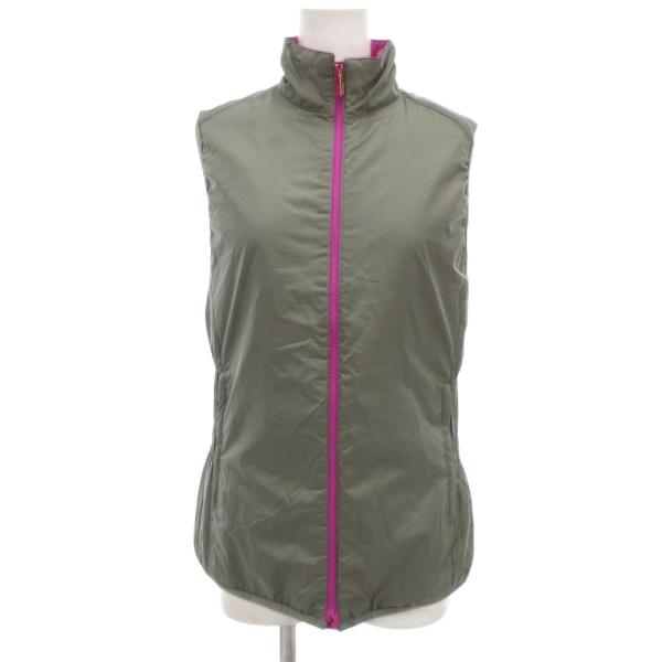 ナイキ NIKE GOLF 中綿ベスト リバーシブル ジップアップ M 紫 グレー /NL レディー...