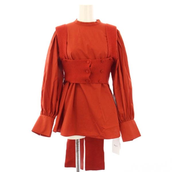 未使用品 アメリヴィンテージ Ameri VINTAGE 21SS UND ビスチェセットシャツ 長...