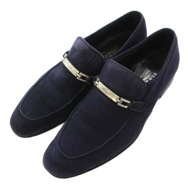 サルヴァトーレフェラガモ Salvatore Ferragamo ローファー スクエアトゥ ローヒー...