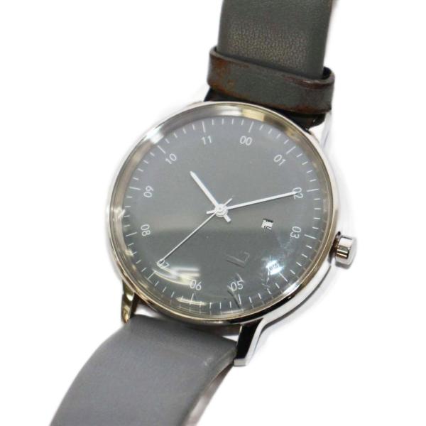 サザレ グラフペーパー sazare Graphpaper 腕時計 クオーツ カレンダー グレー N...