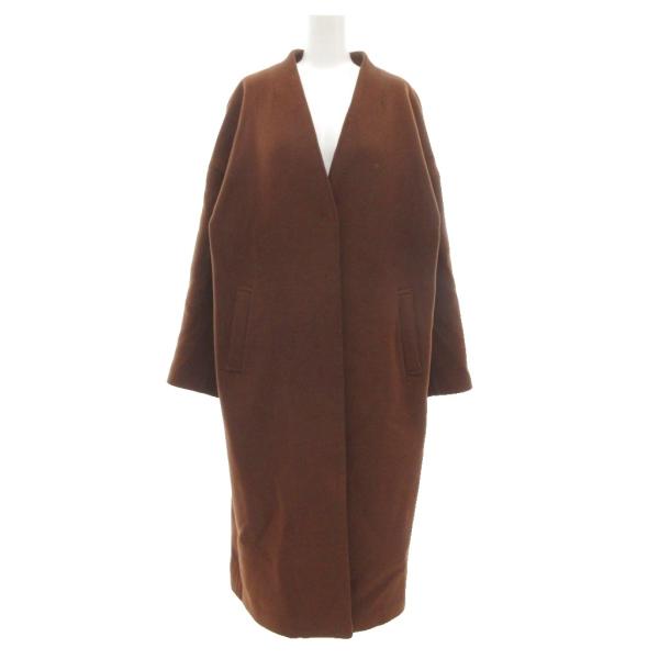 ジャーナルスタンダード JOURNAL STANDARD ビーバー ノーカラー Vネック コート M...