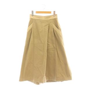 Mylanka ミランカ フレアスカート ミモレ ロング 36 ベージュ /AT ■OS レディース