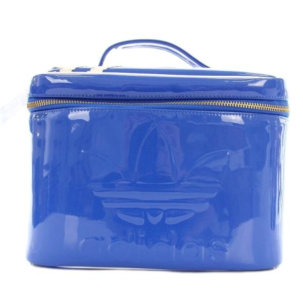未使用品 アディダス adidas アディカラー コスメティックバッグ エナメル バニティポーチ シ...