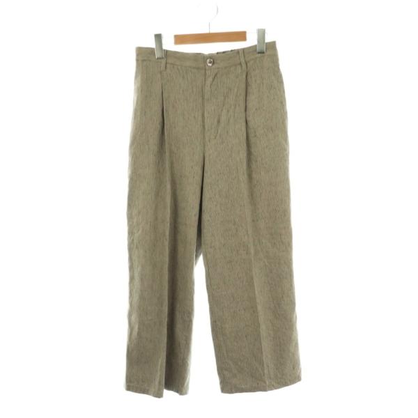 フレームワーク Framework 25SS リネンMIXストレートパンツ メンズライク 25-03...