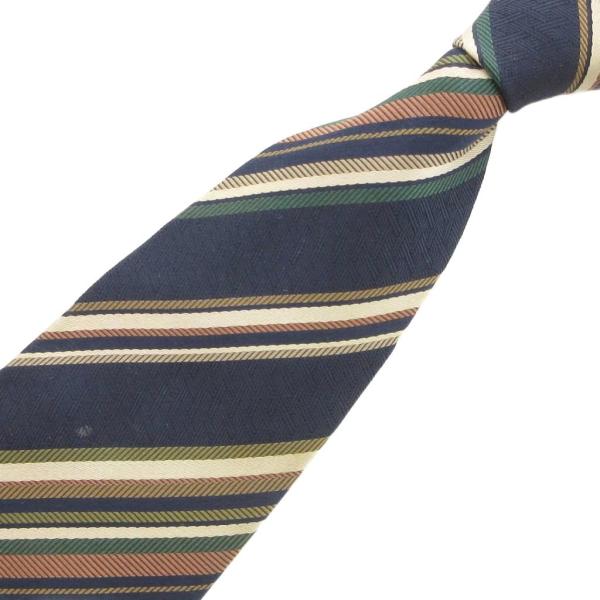イヴサンローラン YVES SAINT LAURENT ネクタイ レギュラータイ ストライプ 絹 シ...