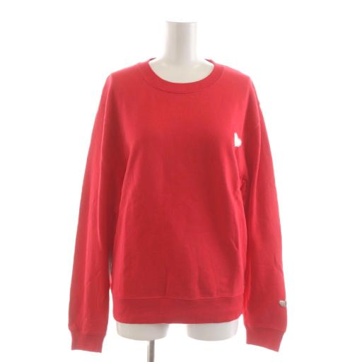 サニースポーツ SUNNY SPORTS スウェット トレーナー ハート刺繍 長袖 S 赤 レッド ...