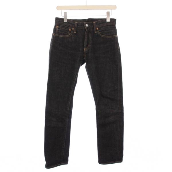 ドゥニーム DENIME スリムストレートデニムパンツ ジーンズ ジップフライ ロゴパッチ W28 ...