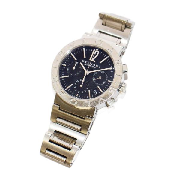 ブルガリ BVLGARI ブルガリブルガリ 腕時計 自動巻 シルバーダイヤル SS クロノグラフ シ...