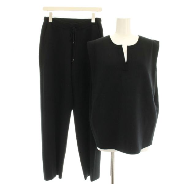 フレームワーク ダブルJQストレートパンツ ヘンリーネックプルオーバー セットアップ ニット イージ...