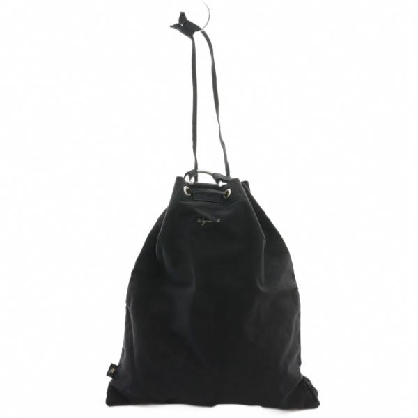 アニエスベー agnes b. リュックサック 巾着 デイパック 黒 ブラック /SS ■OS レデ...