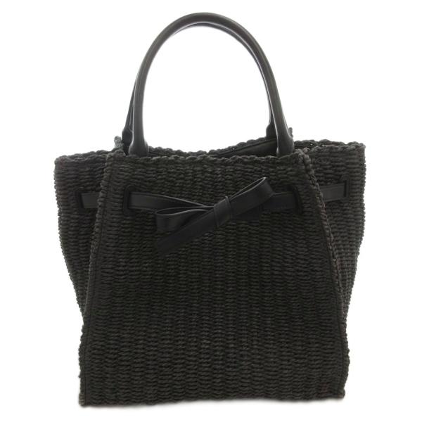 ミラオーウェン Mila Owen 23SS フロントベルトバスケットトートバッグ カゴ ペーパー ...