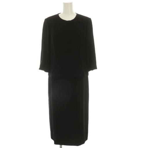 SOIR PERLE BY TOKYO SOIR 東京ソワール ブラックフォーマル ワンピース ロン...