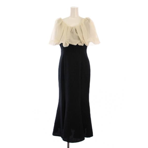 未使用品 レジャ Leja 2WAYオフショルダーパフスリーブマーメイドワンピースドレス ロング 半...