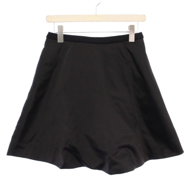アクネ ストゥディオズ Acne Studios フレアスカート ミニ丈 無地 ワンカラー 34 黒...
