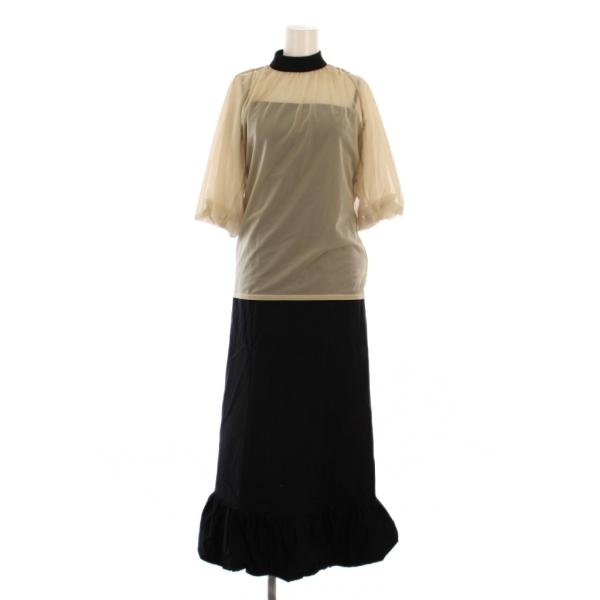 未使用品 アメリヴィンテージ LAYERED BALLOON HEM DRESS キャミワンピース ...