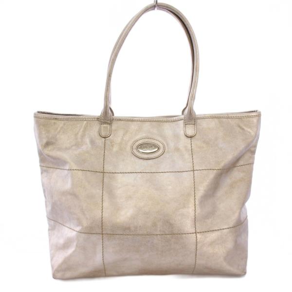 フルラ FURLA トートバッグ ハンドバッグ レザー ロゴ ワンポイント ワンカラー シルバーカラ...