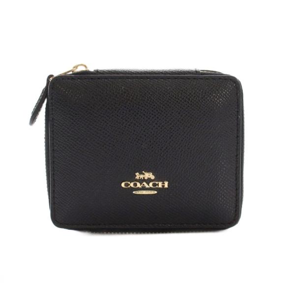 コーチ COACH ジュエリーケース アクセサリーボックス レザー 黒 /YM レディース