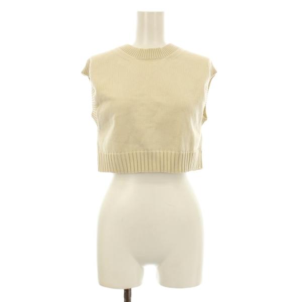 オーラリー AURALEE DRY COTTON KNIT VEST ニットベスト クルーネック コ...